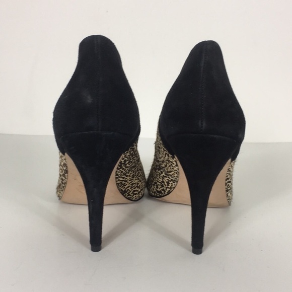 🛑🛑 SOLD!! Madewell Black Leopard Calf Hair Heels - Picture 6 of 8